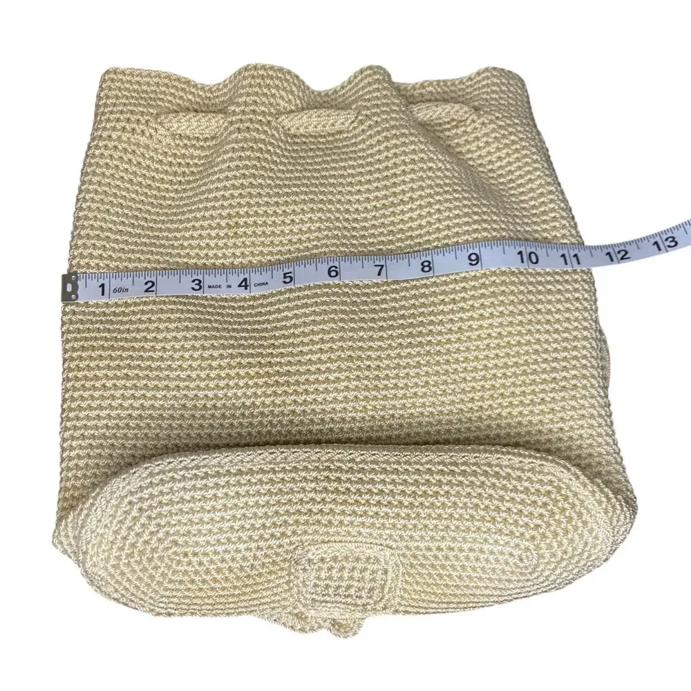 The Sak Creamy White Crochet Knitted Backpack